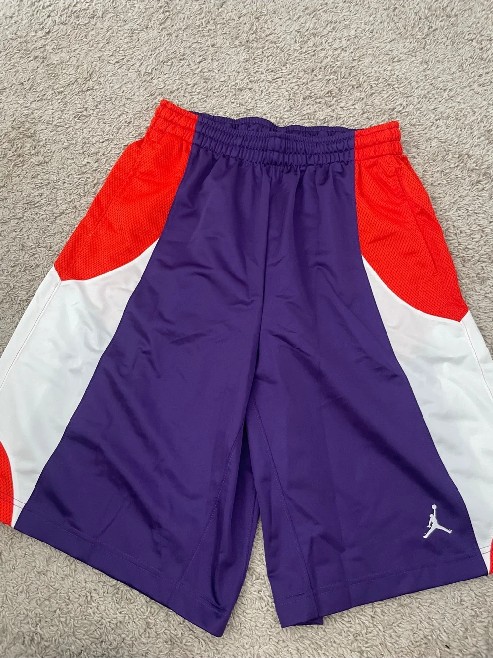 Jordan Purple Red White Basketball Shorts